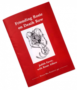 Friending Rosie on Death Row by Judith Favor (Pendle Hill Pamphlet 470) front cover image